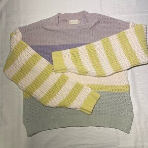 Altar'd State Multicolor Striped Sweater